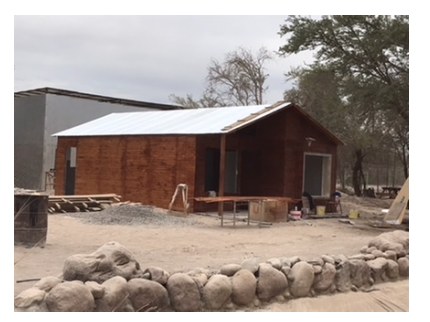 Otra vivienda construida en el proyecto