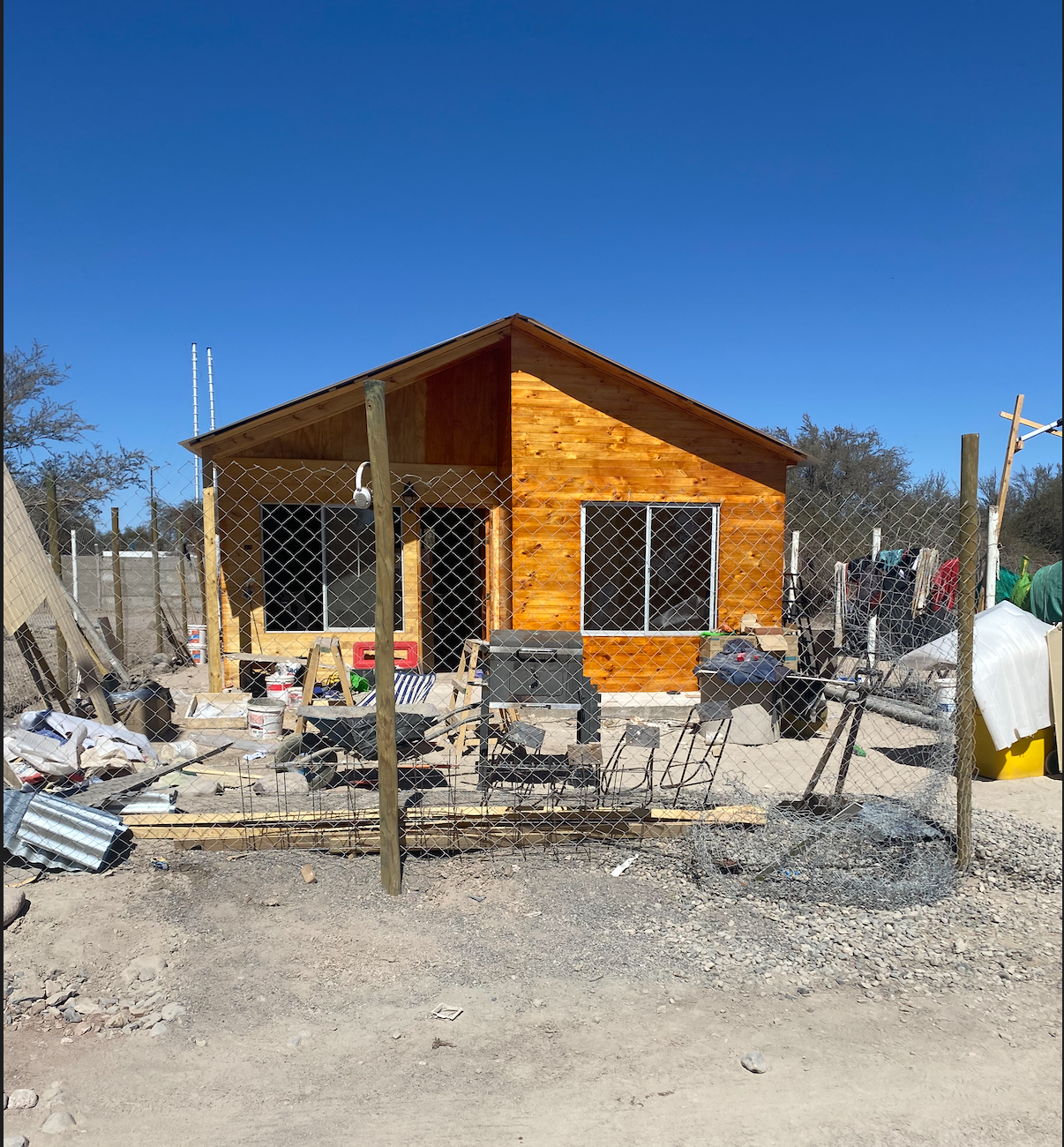 Casa en construcción dentro de Hacienda Santa Ana